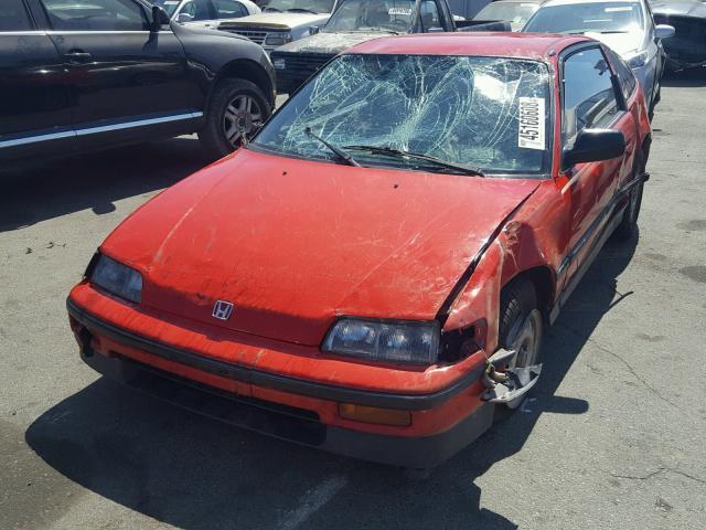 JHMED845XJS020100 - 1988 HONDA CIVIC CRX RED photo 2