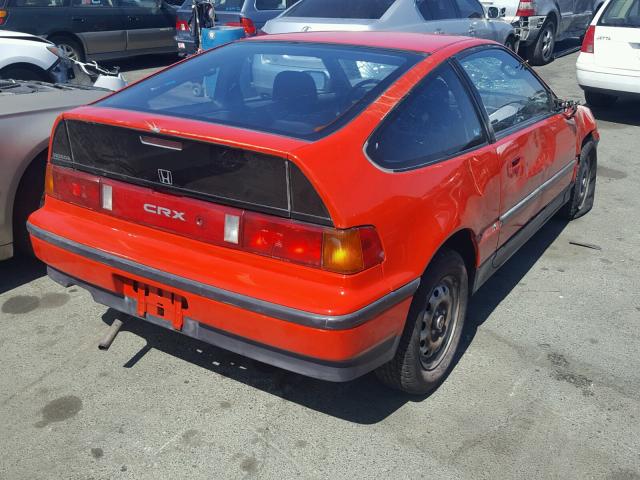 JHMED845XJS020100 - 1988 HONDA CIVIC CRX RED photo 4