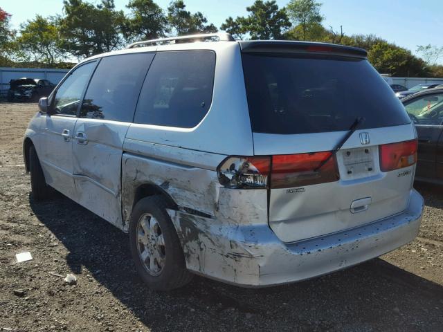 5FNRL18084B019444 - 2004 HONDA ODYSSEY EX SILVER photo 3