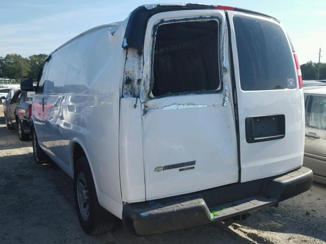 1GCSGAFX5E1168040 - 2014 CHEVROLET EXPRESS G1 WHITE photo 3