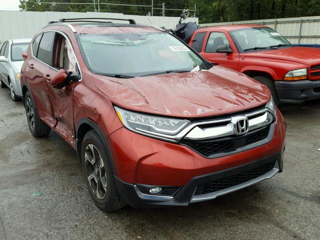 2HKRW2H99JH651829 - 2018 HONDA CR-V TOURI RED photo 1