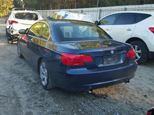 WBADX7C50DE828746 - 2013 BMW 335 I BLUE photo 3