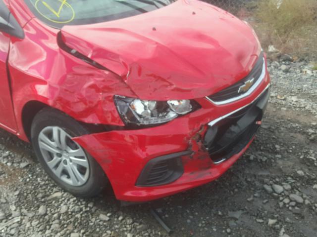 1G1JB5SG8H4150862 - 2017 CHEVROLET SONIC LS RED photo 9