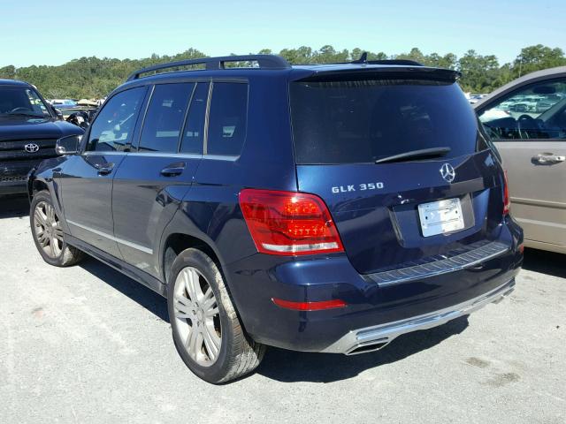 WDCGG5HBXDG038498 - 2013 MERCEDES-BENZ GLK 350 BLUE photo 3