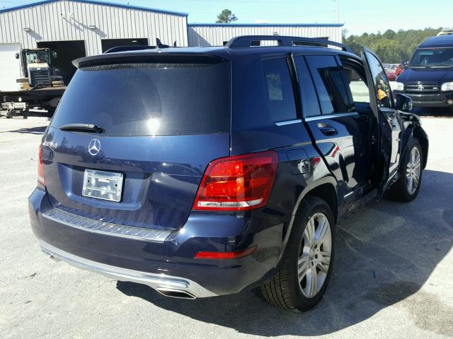 WDCGG5HBXDG038498 - 2013 MERCEDES-BENZ GLK 350 BLUE photo 4