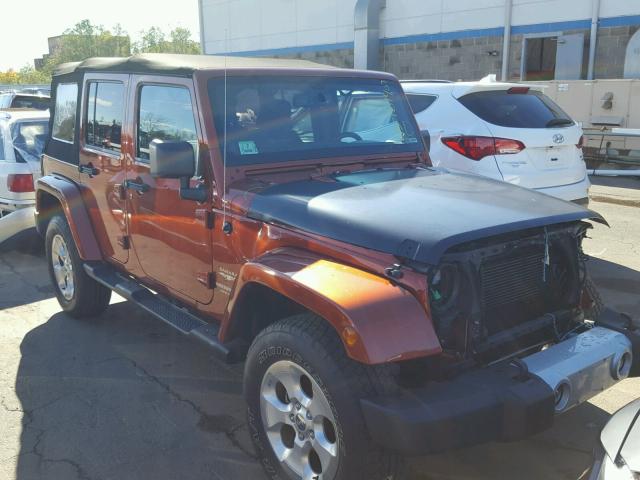 1C4HJWEG9EL164636 - 2014 JEEP WRANGLER U ORANGE photo 1