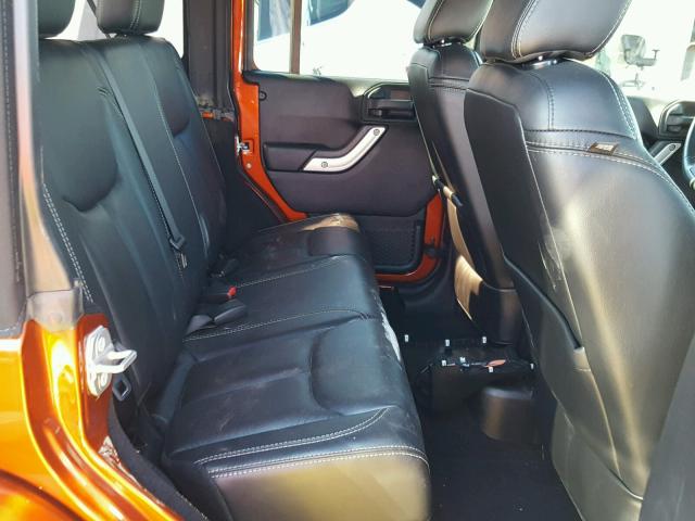 1C4HJWEG9EL164636 - 2014 JEEP WRANGLER U ORANGE photo 6