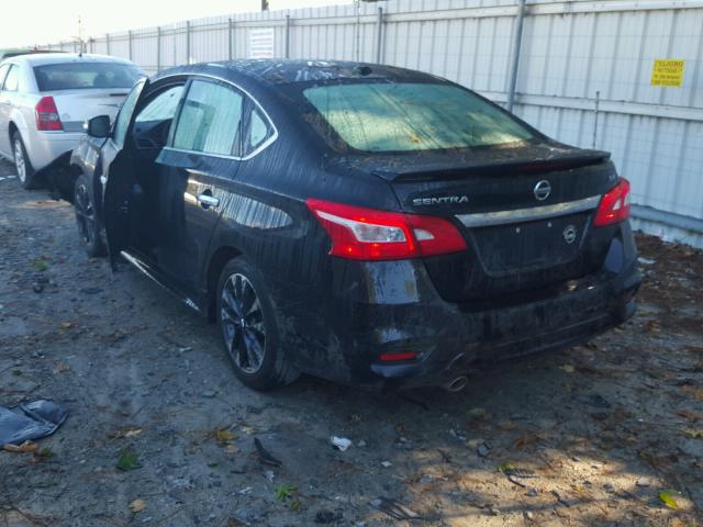 3N1AB7AP0HY303206 - 2017 NISSAN SENTRA S BLACK photo 3