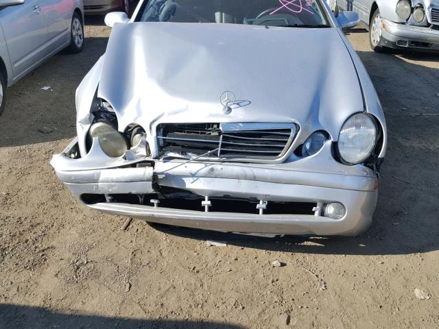 WDBLK70G72T115756 - 2002 MERCEDES-BENZ CLK 430 SILVER photo 7