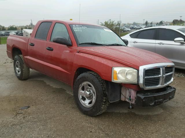 1D7HE48P87S194858 - 2007 DODGE DAKOTA QUA MAROON photo 1