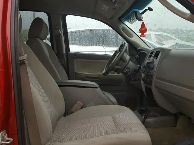 1D7HE48P87S194858 - 2007 DODGE DAKOTA QUA MAROON photo 5