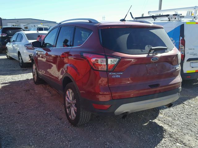 1FMCU0JD6HUA38416 - 2017 FORD ESCAPE TIT RED photo 3