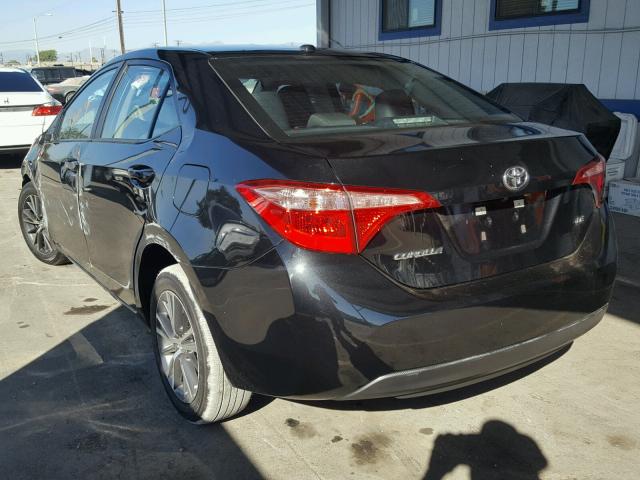 5YFBURHE6HP695877 - 2017 TOYOTA COROLLA L BLACK photo 3