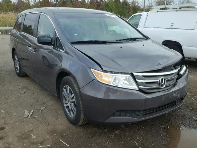 5FNRL5H60CB067871 - 2012 HONDA ODYSSEY GRAY photo 1