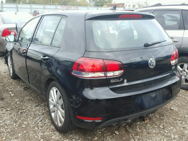 WVWDM7AJ9CW353909 - 2012 VOLKSWAGEN GOLF 黑色 照片 3