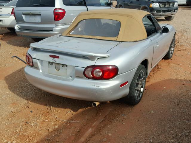 JM1NB353740402429 - 2004 MAZDA MX-5 MIATA SILVER photo 4