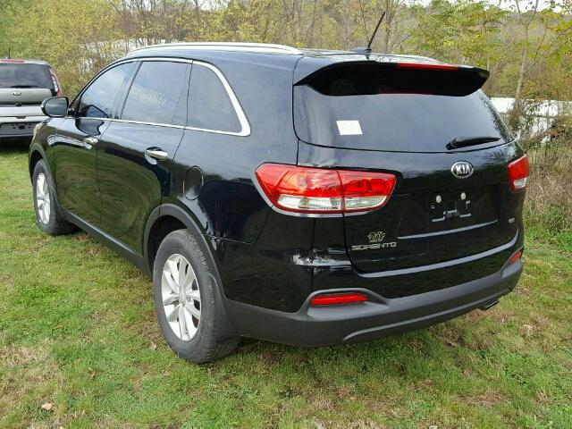 5XYPG4A33HG262501 - 2017 KIA SORENTO BLACK photo 3