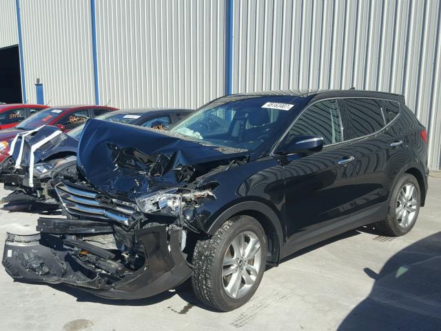 5XYZWDLA6DG026698 - 2013 HYUNDAI SANTA FE S BLACK photo 2