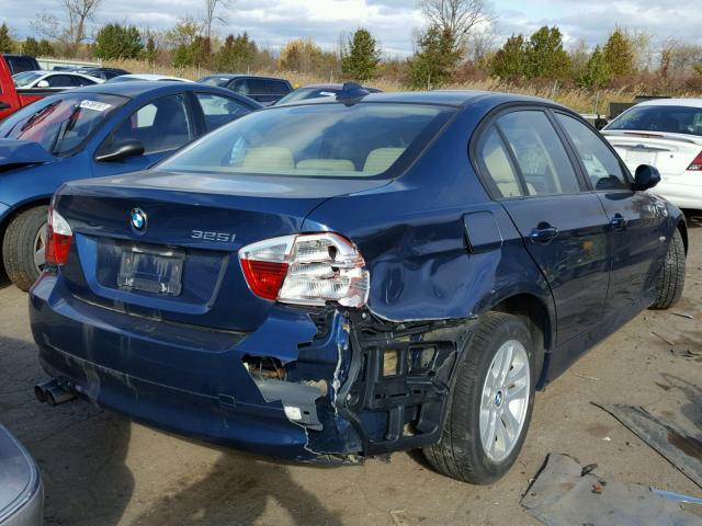 WBAVB17586NK39912 - 2006 BMW 325 BLUE photo 4