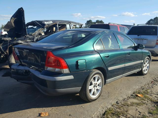 YV1RS61R622109033 - 2002 VOLVO S60 GREEN photo 4