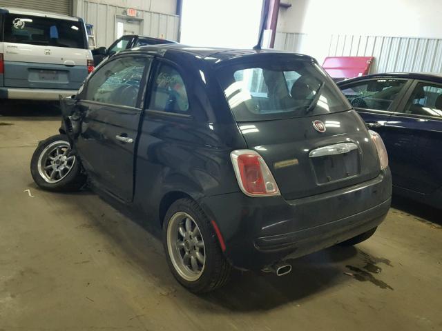 3C3CFFARXCT303617 - 2012 FIAT 500 POP BLACK photo 3