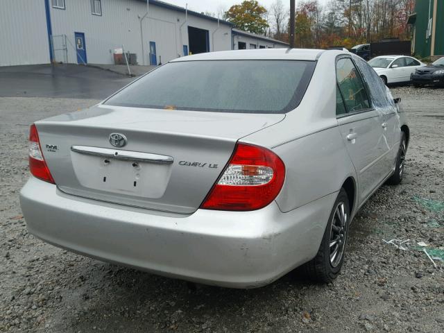 4T1BE32K64U868847 - 2004 TOYOTA CAMRY LE SILVER photo 4