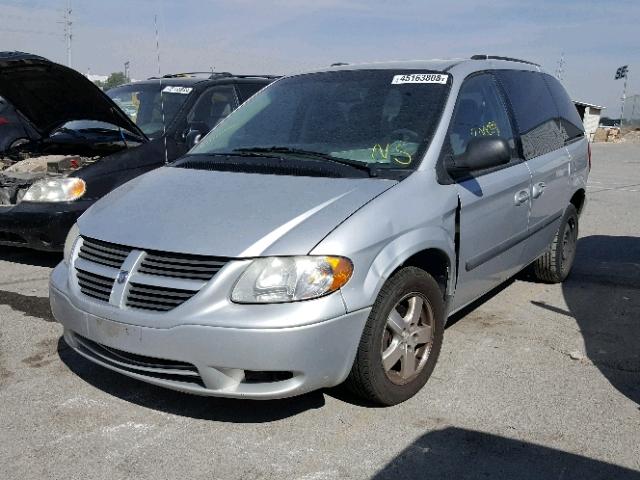 1D4GP45R07B146487 - 2007 DODGE CARAVAN SX SILVER photo 2