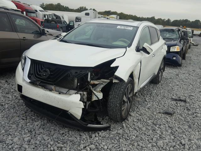 5N1AZ2MG3FN218115 - 2015 NISSAN MURANO S WHITE photo 2