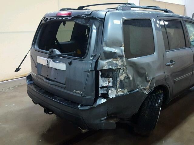 5FNYF4H48BB016483 - 2011 HONDA PILOT EX GRAY photo 9