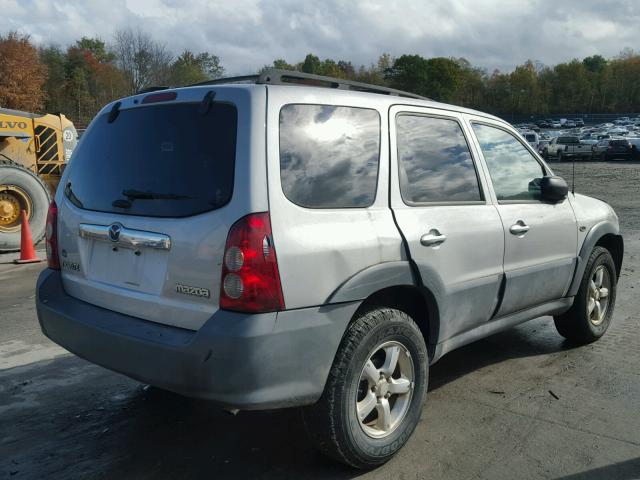 4F2YZ92Z05KM23987 - 2005 MAZDA TRIBUTE I SILVER photo 4