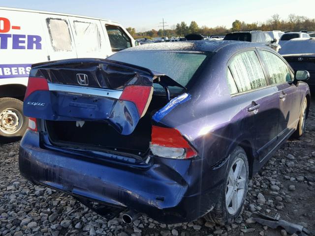 2HGFA16659H512145 - 2009 HONDA CIVIC BLUE photo 4