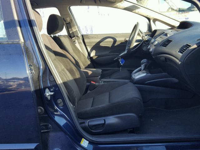 2HGFA16659H512145 - 2009 HONDA CIVIC BLUE photo 5