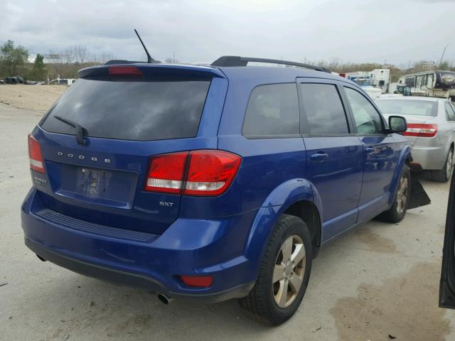 3C4PDDBG8CT257466 - 2012 DODGE JOURNEY SX BLUE photo 4