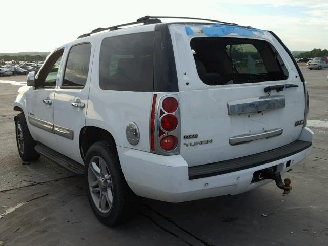 1GKFC230X9R124279 - 2009 GMC YUKON SLE WHITE photo 3