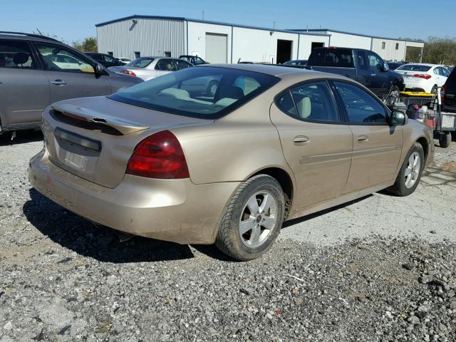2G2WP522851341888 - 2005 PONTIAC GRAND PRIX TAN photo 4