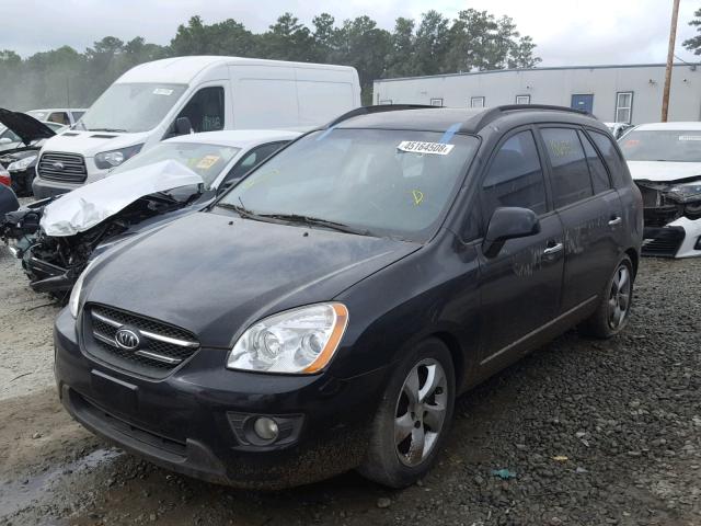 KNAFG526077047435 - 2007 KIA RONDO LX BLACK photo 2