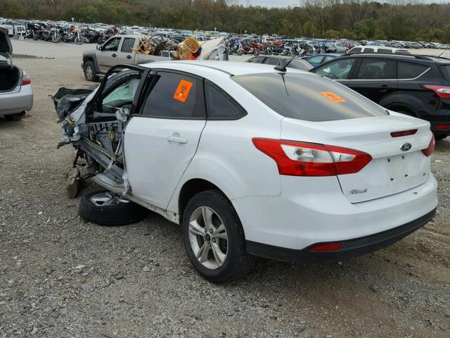 1FADP3F28DL340840 - 2013 FORD FOCUS SE WHITE photo 3