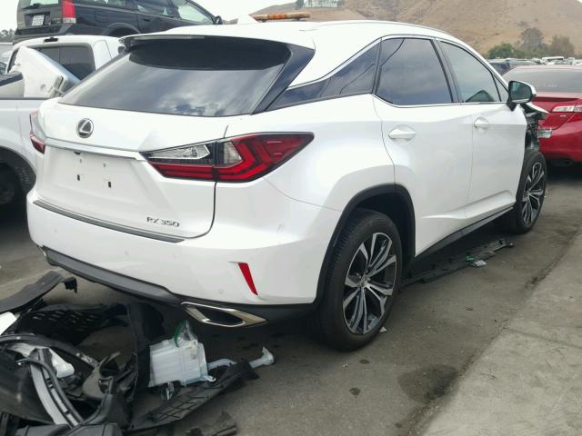 2T2ZZMCA9HC053088 - 2017 LEXUS RX 350 WHITE photo 4