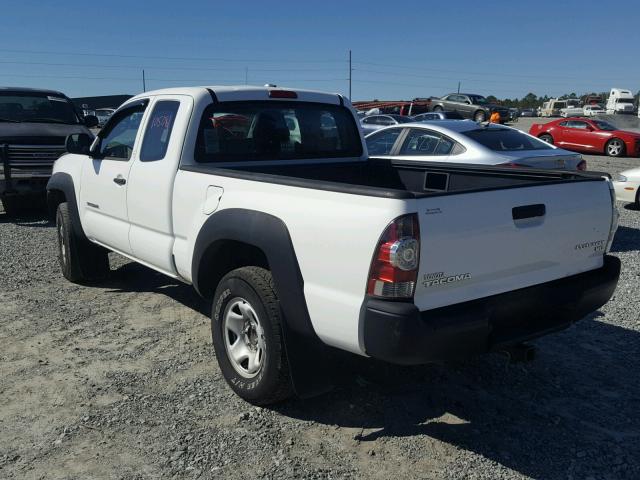 5TETU4GN2AZ686781 - 2010 TOYOTA TACOMA WHITE photo 3