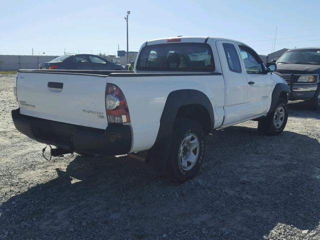 5TETU4GN2AZ686781 - 2010 TOYOTA TACOMA WHITE photo 4