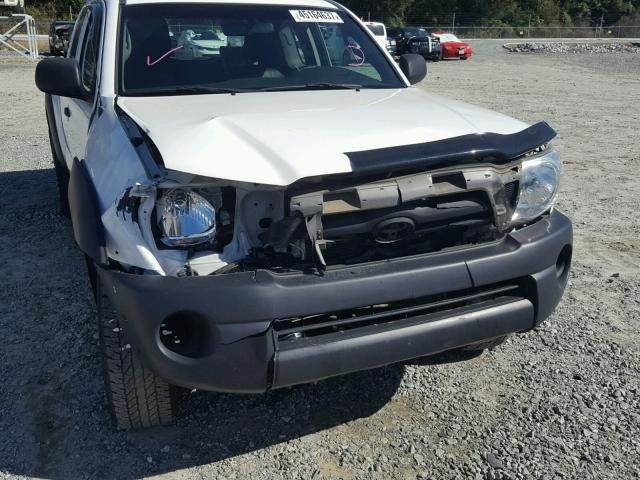 5TETU4GN2AZ686781 - 2010 TOYOTA TACOMA WHITE photo 9