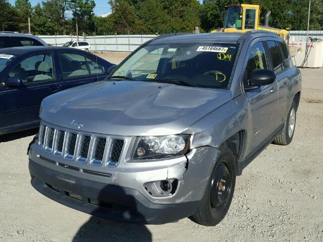 1C4NJCBA2FD262467 - 2015 JEEP COMPASS SP SILVER photo 2