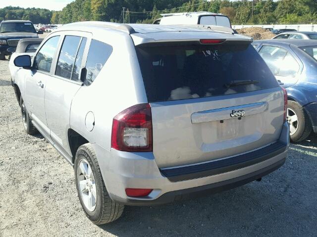 1C4NJCBA2FD262467 - 2015 JEEP COMPASS SP SILVER photo 3