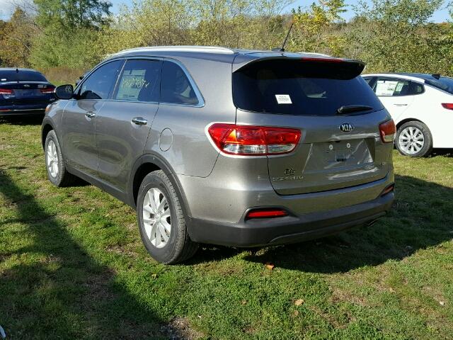 5XYPGDA34HG300401 - 2017 KIA SORENTO CHARCOAL photo 3