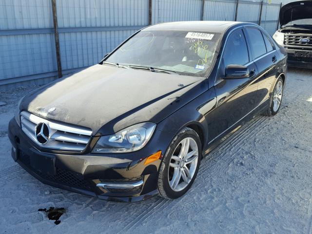 WDDGF4HB3DR242556 - 2013 MERCEDES-BENZ C 250 BLACK photo 2