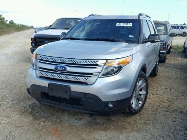 1FM5K7D8XFGB89034 - 2015 FORD EXPLORER X SILVER photo 2