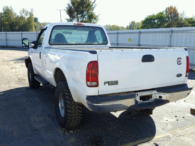 1FTSF31L13ED65232 - 2003 FORD F350 SRW S WHITE photo 3