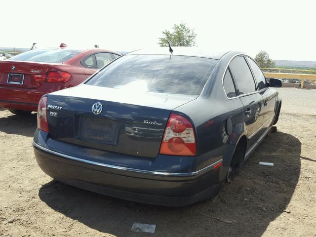 WVWPD63B14E132776 - 2004 VOLKSWAGEN PASSAT GLS BLUE photo 4