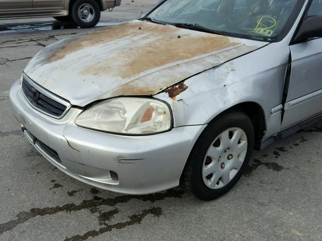 2HGEJ6612YH531392 - 2000 HONDA CIVIC BASE Gümüş foto 9