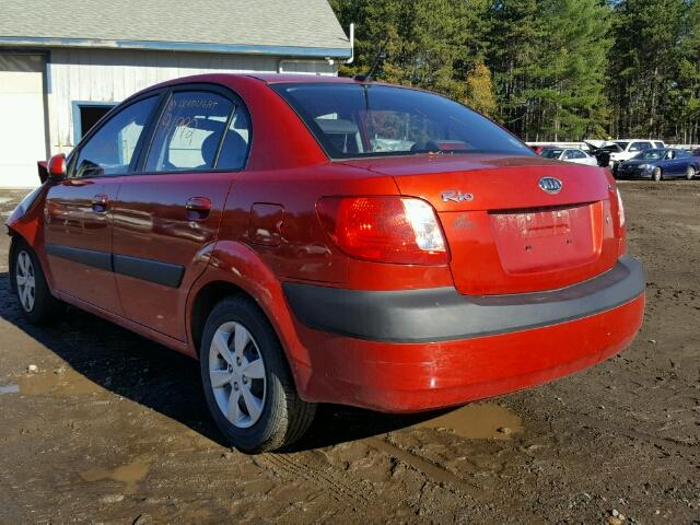 KNADE223296519323 - 2009 KIA RIO BASE RED photo 3